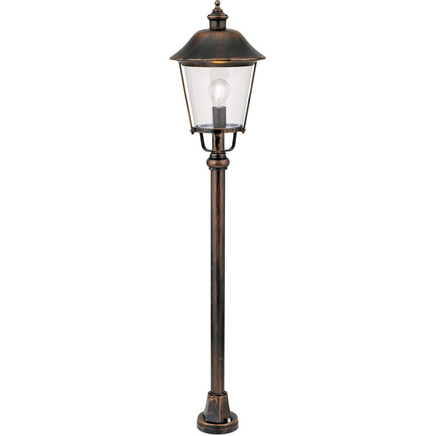 Stehlampe aussen Kenzo Kupfer/Schwarz 25 cm 25 cm - Farbe: schwarz/kupfer - Material: Siluminguss - Stehlampe aussen