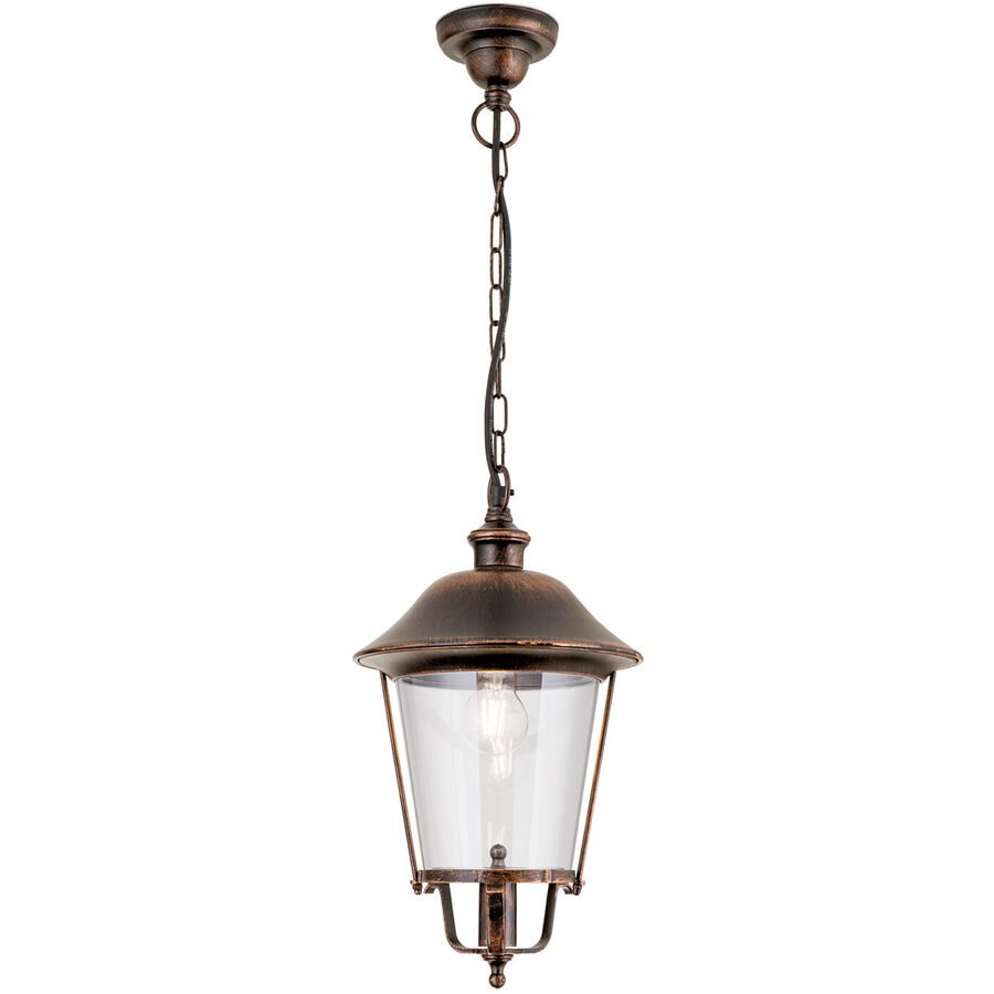 Aussenlampe Kenzo Kupfer/Schwarz 25 cm 25 cm - Farbe: schwarz/kupfer - Material: Siluminguss - Aussenlampe