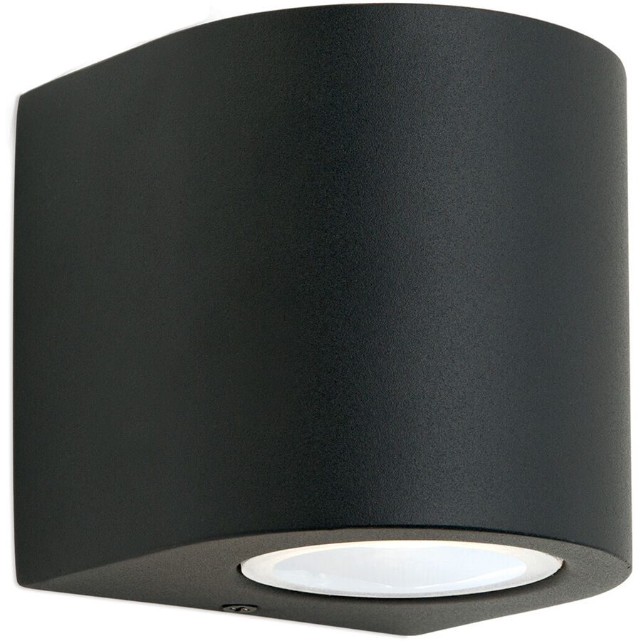 Wandlampe aussen Laurenz Grau Stahl 10.5 cm - Farbe: anthrazit - Wandlampe aussen