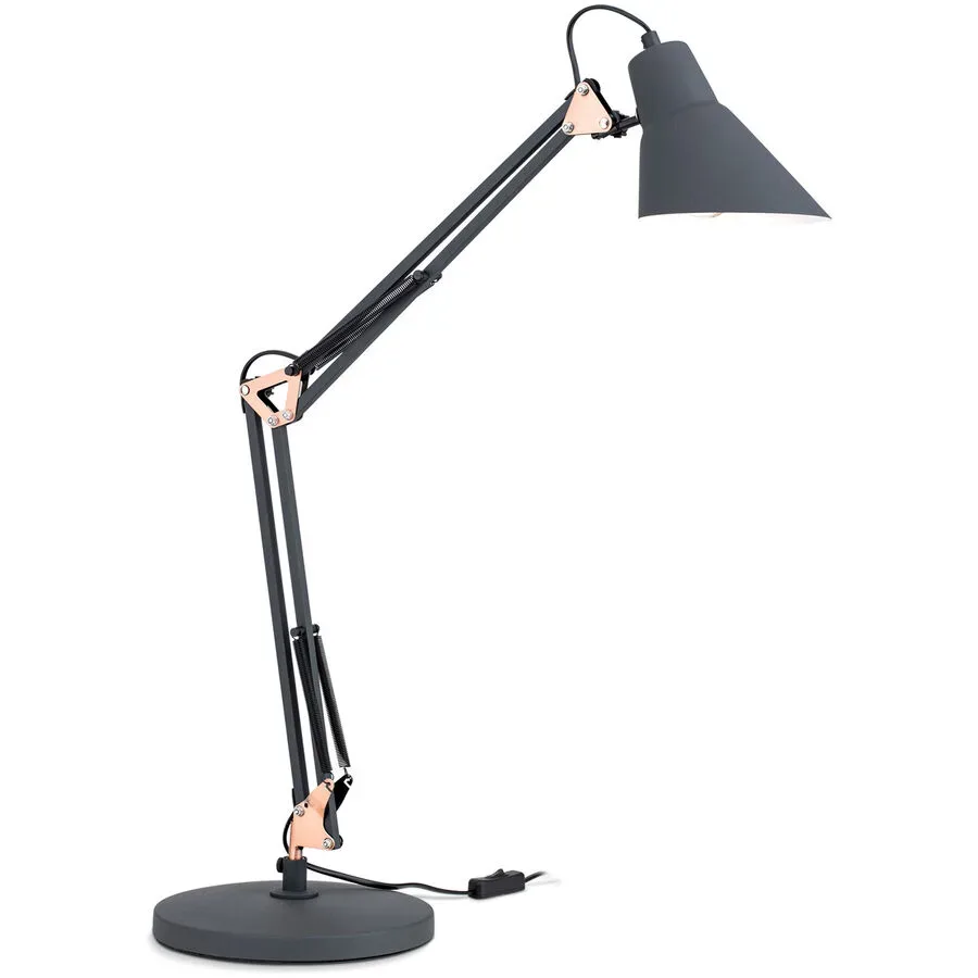 Tischlampe Bachelor Kupfer/Schwarz Stahl 57 cm - Farbe: schwarz/kupfer - Tischlampe
