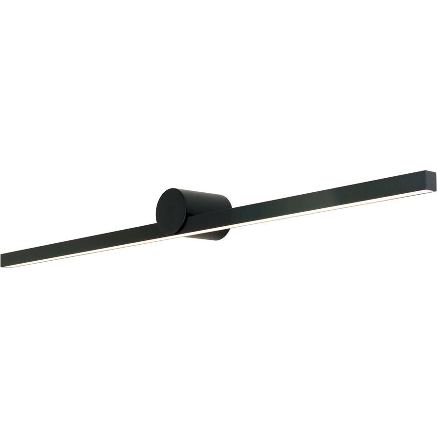 Wandlampe Beauty Schwarz Aluminium 101 cm 7.6 cm - Lichtfarbe: Warmweiss - Wandlampe