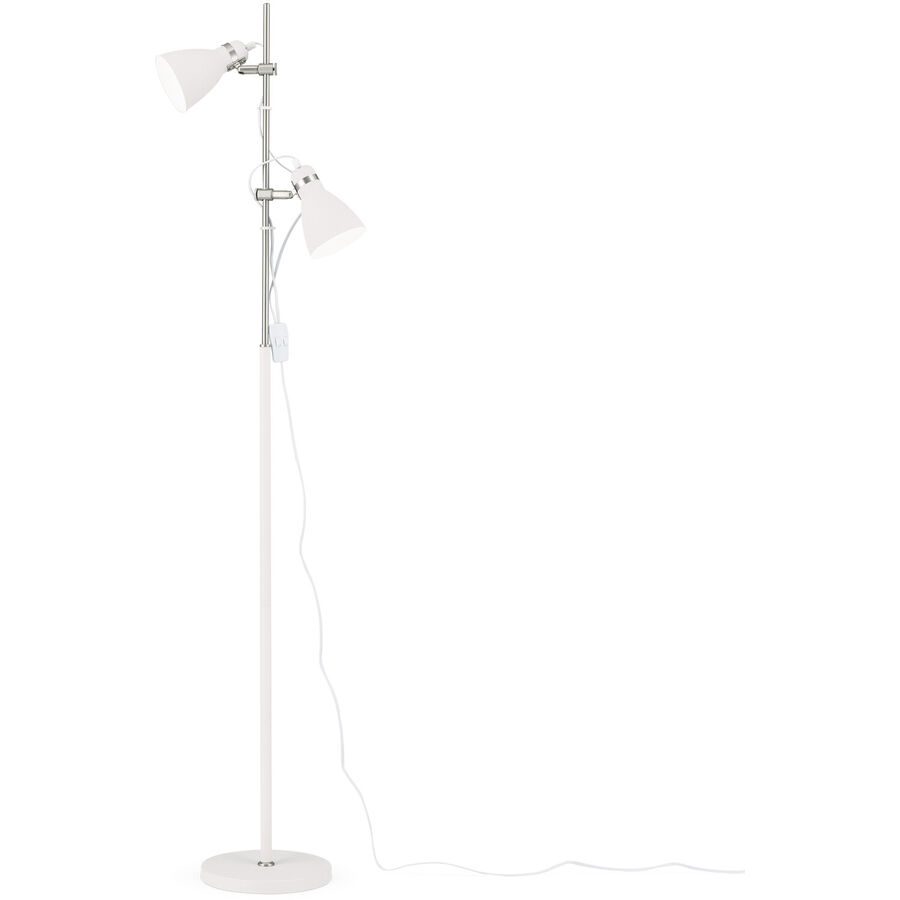 Stehlampe School Weiss Stahl 36 cm - Stehlampe