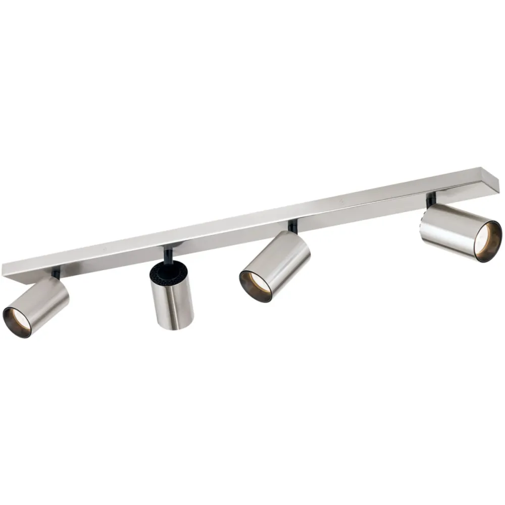 Spot Sean Grau Stahl 6 cm - Farbe: Nickel satiniert - Spot