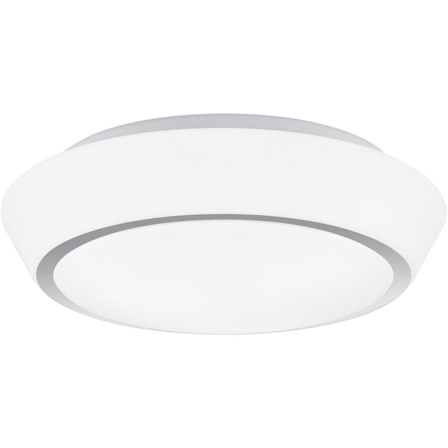 Deckenlampe Tena Grau Stahl 38 cm 38 cm - Farbe: chrom - Deckenlampe