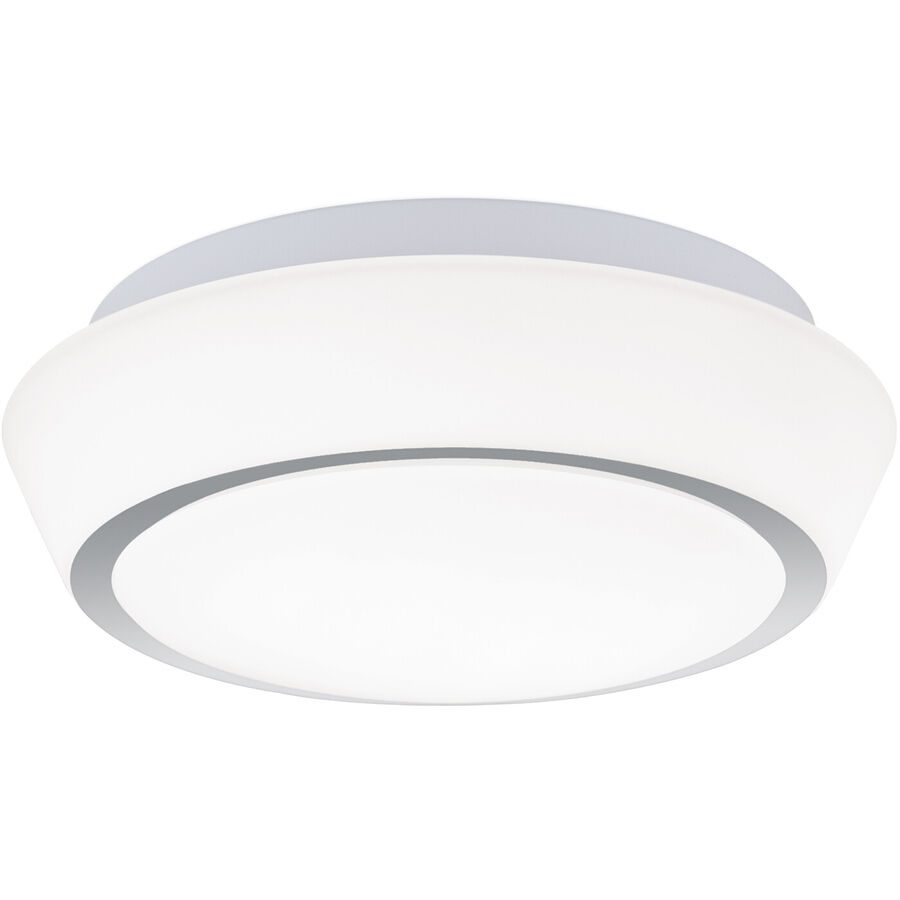 Deckenlampe Tena Grau Stahl 30 cm 30 cm - Farbe: chrom - Deckenlampe