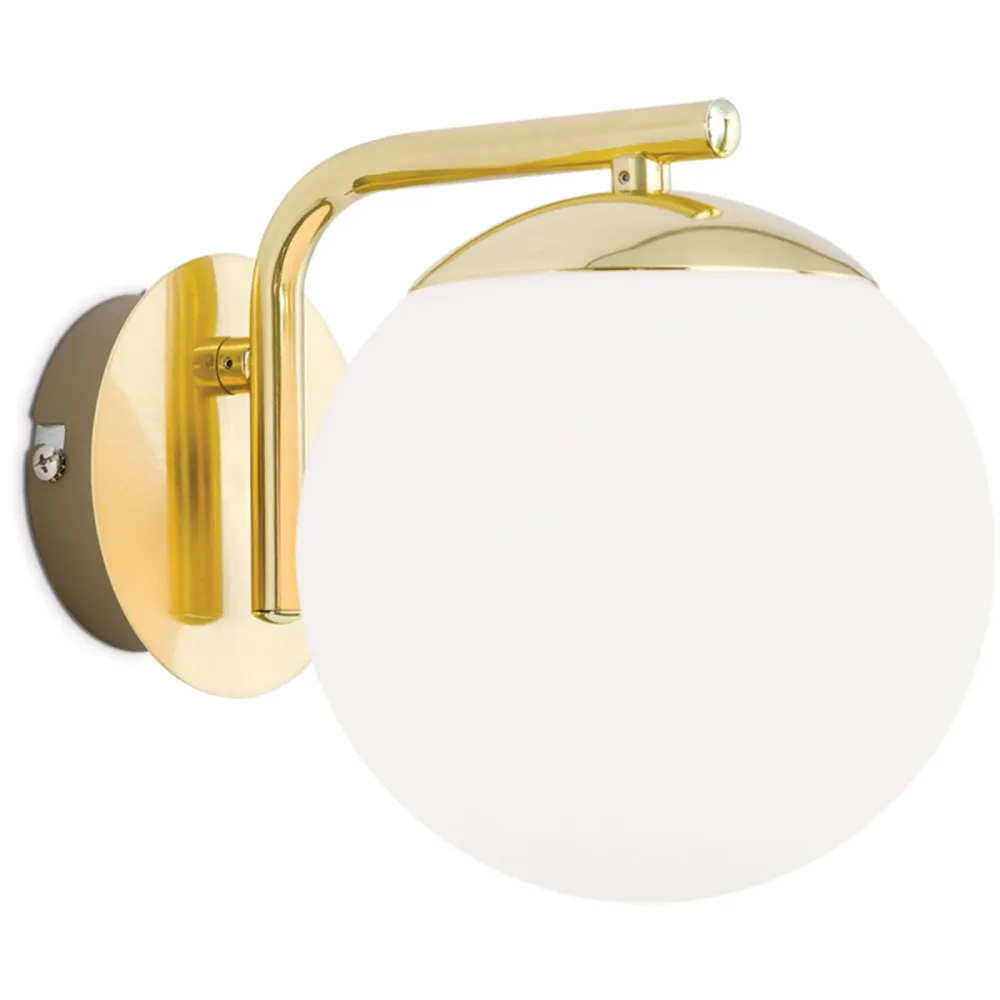 Wandlampe Madis Stahl 21 cm - Farbe: messing matt - Wandlampe