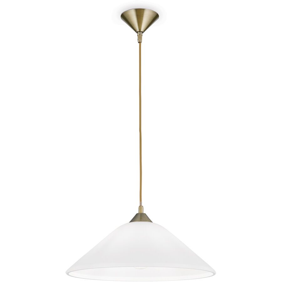 Pendellampe Grado Stahl 40 cm 40 cm - Farbe: Altmessing - Pendellampe