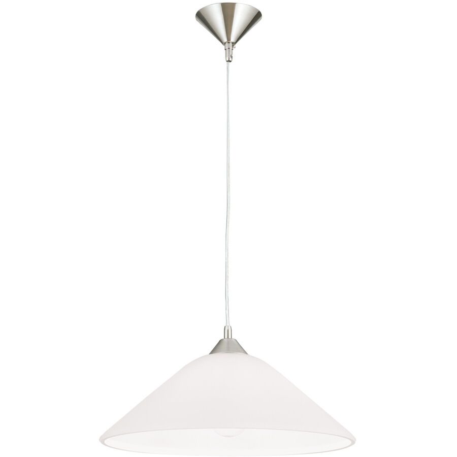 Pendellampe Grado Grau Stahl 40 cm 40 cm - Farbe: Nickel satiniert - Pendellampe