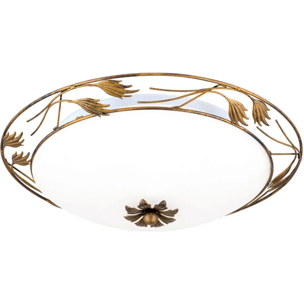 Deckenlampe Fleur Stahl 50 cm 50 cm - Farbe: Antik - Deckenlampe