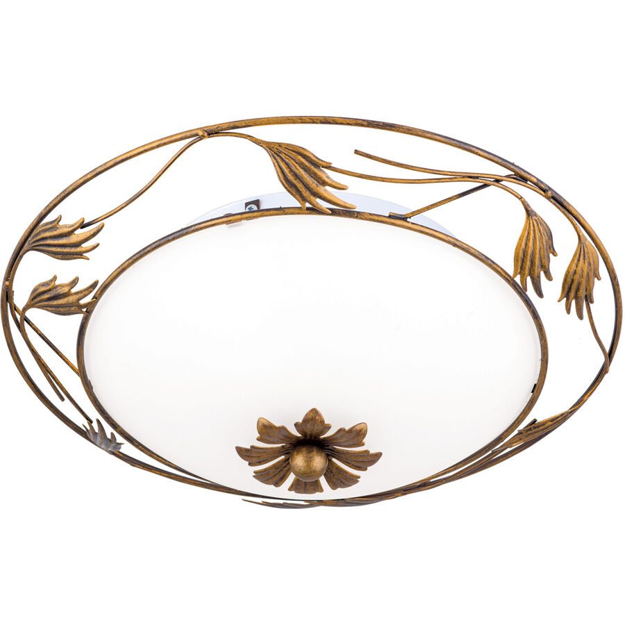 Deckenlampe Fleur Stahl 40 cm 40 cm - Farbe: Antik - Deckenlampe