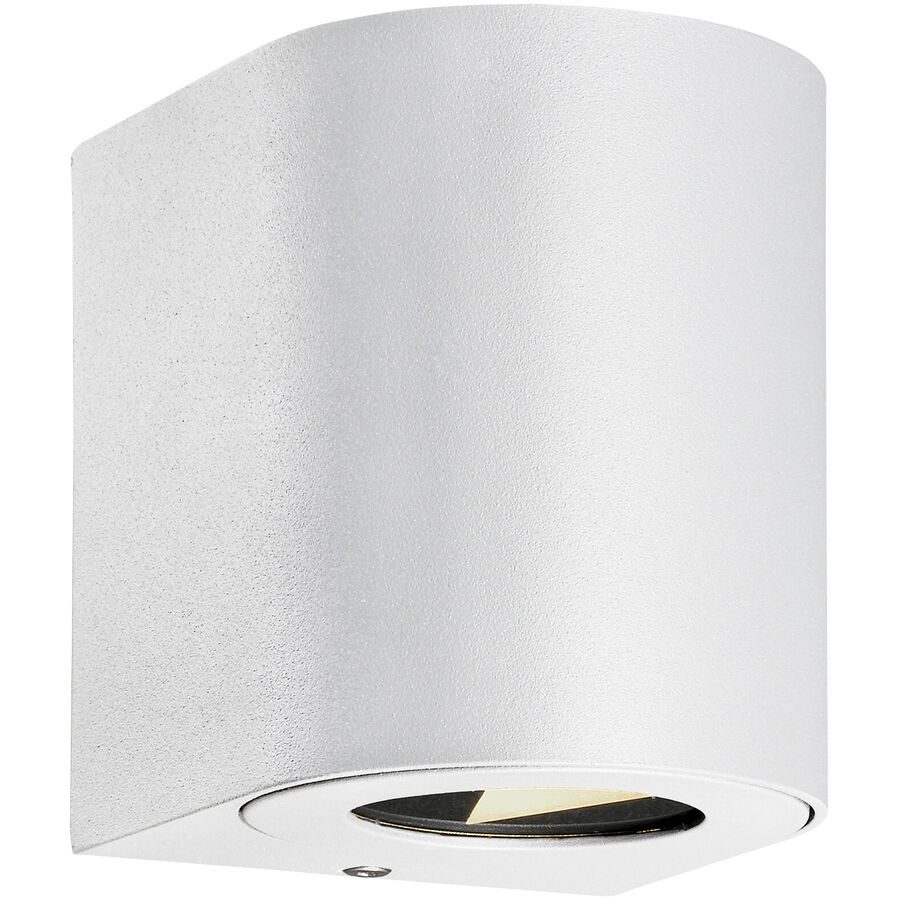 NORDLUX Wandlampe aussen Canto Weiss Aluminium 8.7 cm 10.4 cm - LED - Lichtfarbe: Extra warmweiss - Wandlampe aussen- LED Energiesparlampe