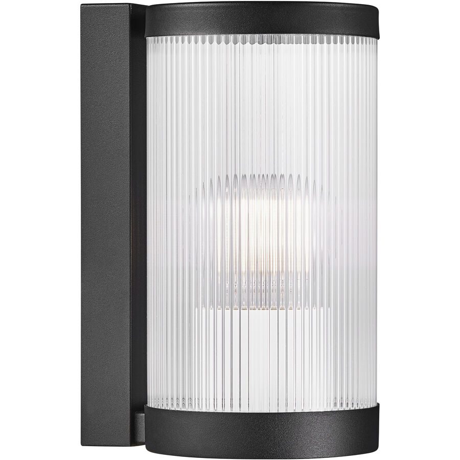 NORDLUX Wandlampe aussen Coupar Schwarz/Transparent Kunststoff 13 cm 25 cm - Material: PVC - Wandlampe aussen