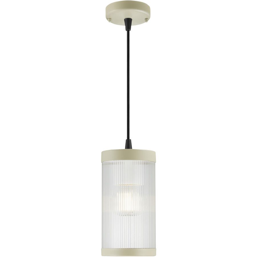 NORDLUX Aussenlampe Coupar Beige/Transparent Kunststoff 13 cm 25 cm - Farbe: Sand/Transparent - Material: PVC - Aussenlampe
