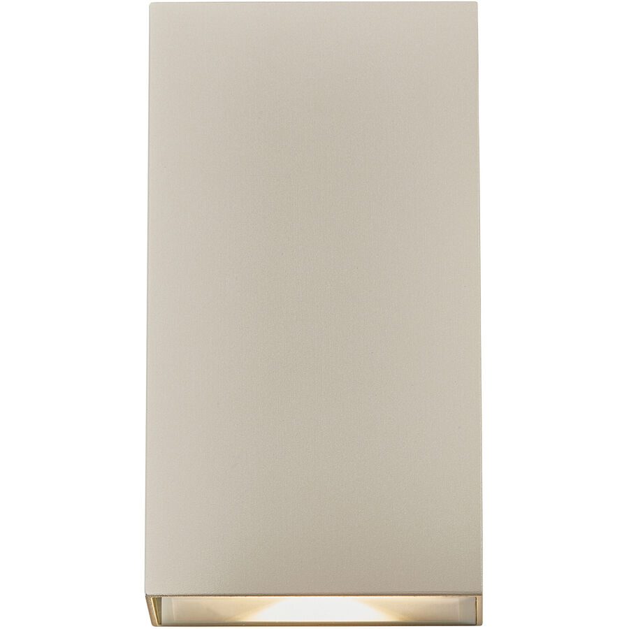 NORDLUX Wandlampe aussen Rold Gold/Weiss Glas/Metall 9 cm 16 cm - LED - Lichtfarbe: Warmweiss - Material: Metall/Glas - Wandlampe aussen- LED
