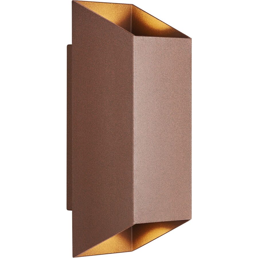 NORDLUX Wandlampe aussen Nico Square Rot Aluminium 8 cm 23.5 cm - Farbe: rost - Wandlampe aussen