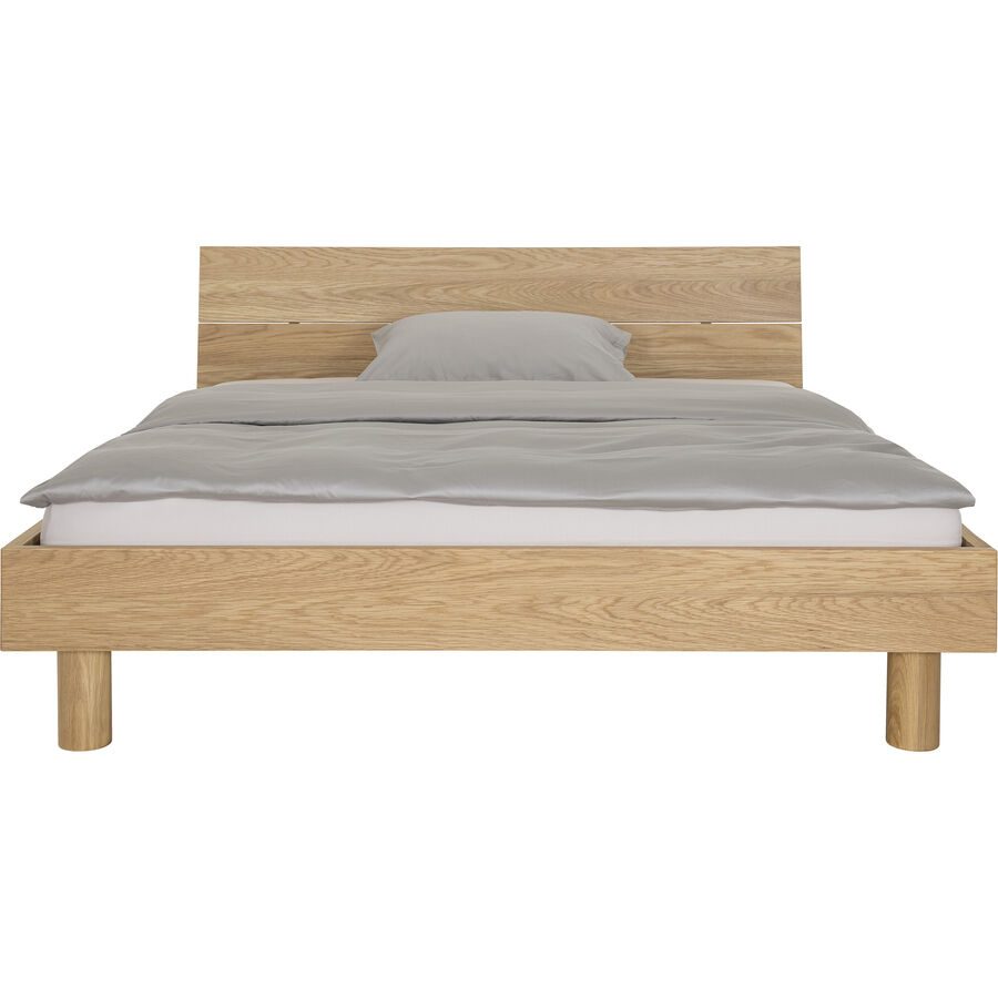 Bett Connor Braun Holz 180 x 200 cm - Farbe: eiche - Bett