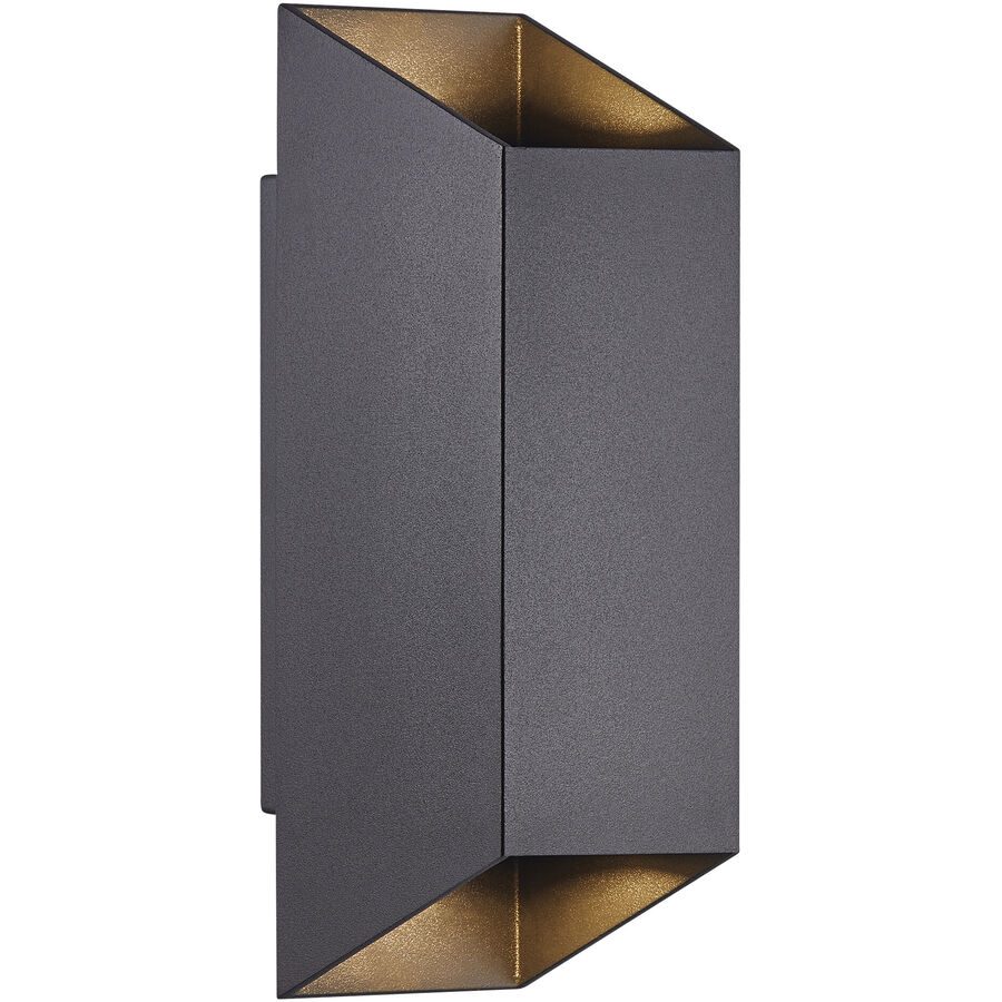 NORDLUX Wandlampe aussen Nico Square Schwarz Aluminium 8 cm 23.5 cm - Wandlampe aussen