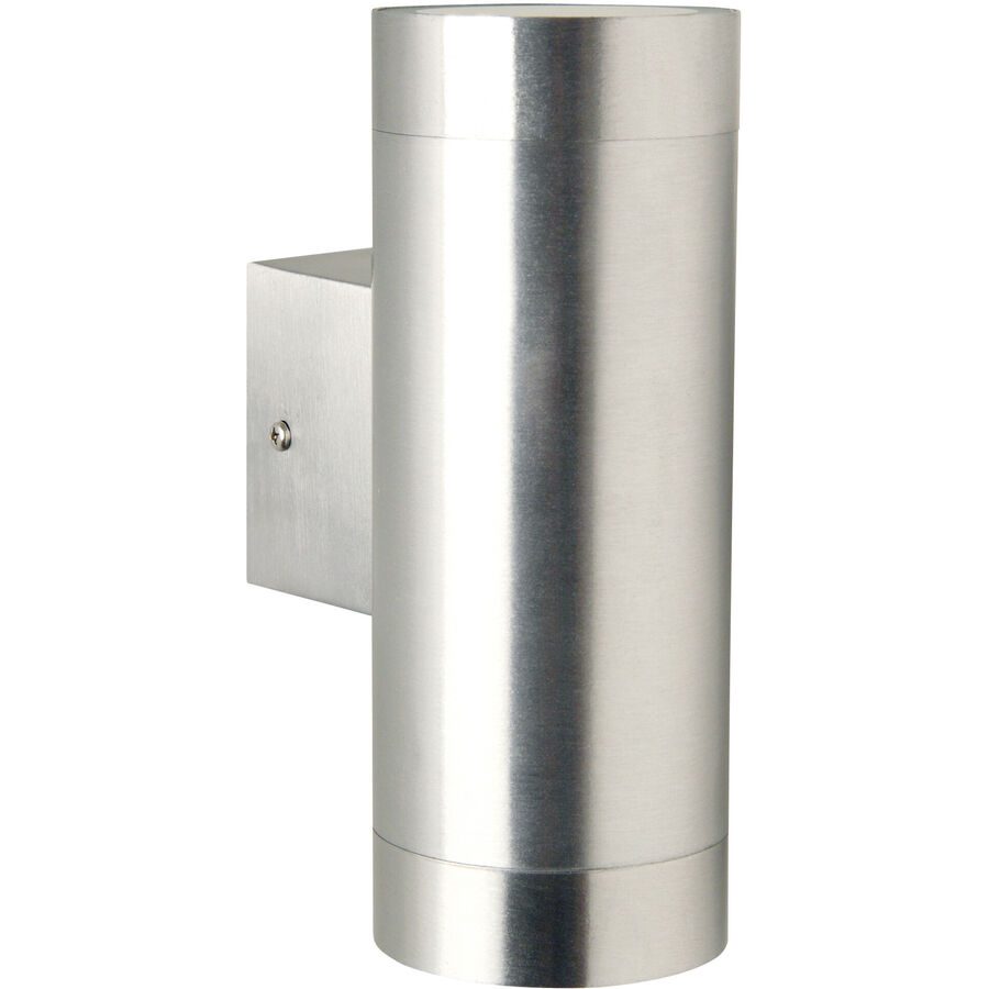 NORDLUX Wandlampe aussen Tin Silber Metall 7.6 cm 19 cm - Wandlampe aussen