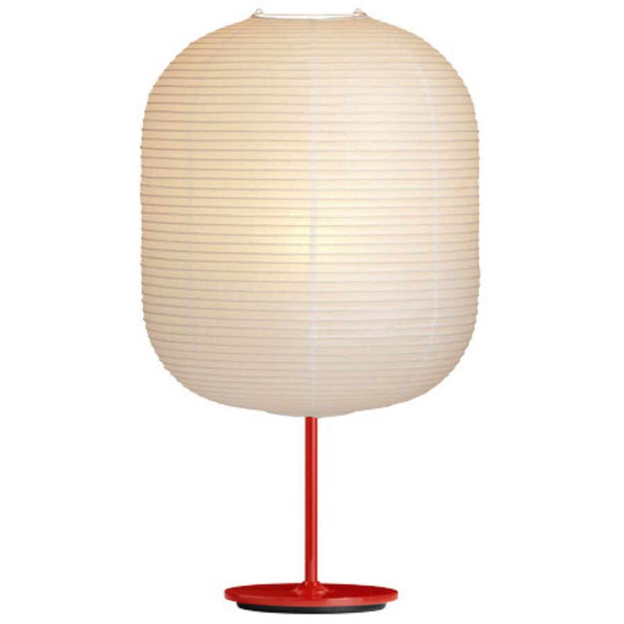 Designer-Tischleuchtenfuss HAY Common E27 rot H 39 cm - Farbe: rot, beige - Lichtfarbe: Extra warmweiss - Material: Stahl - Tischleuchten Fuss