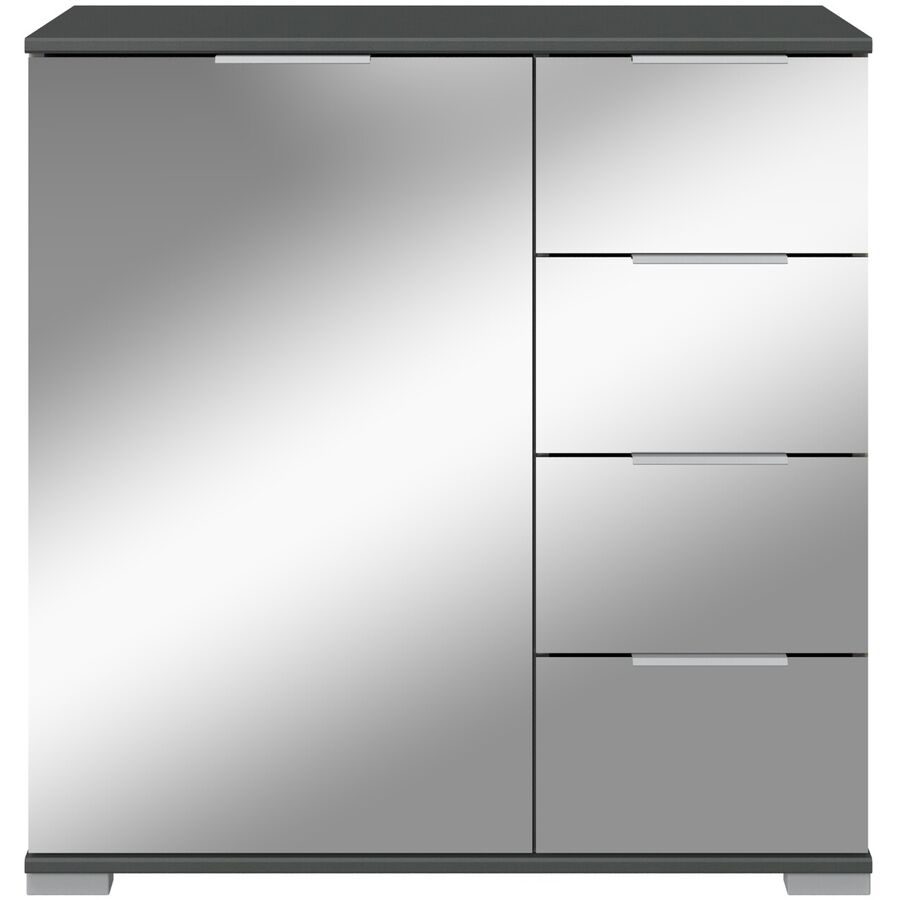Kommode Peyton C Holzwerkstoff 81 cm 41 cm - Farbe: Spiegelglas - Kommode