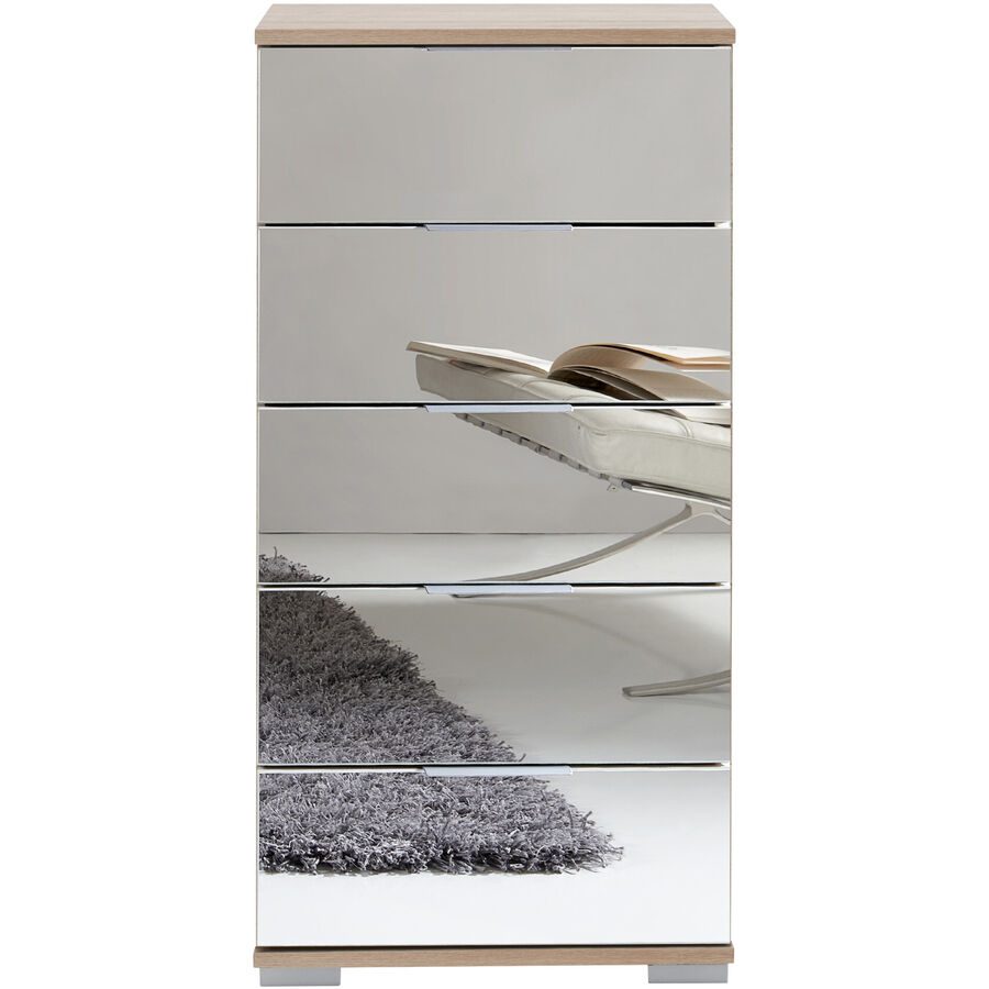 Kommode Peyton C Holzwerkstoff 49 cm 41 cm - Farbe: Spiegelglas - Kommode