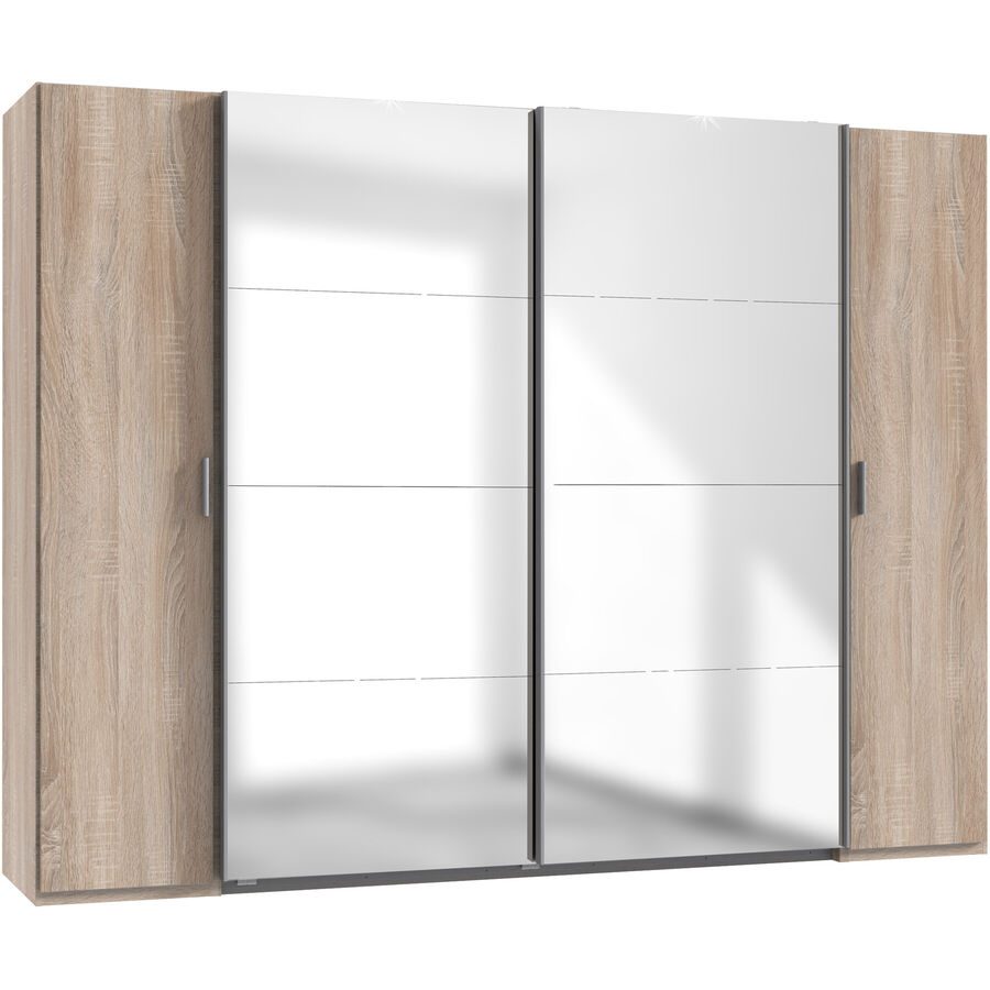 Schrank Filipo Braun Holzwerkstoff 272 cm 65 cm 210 cm - Farbe: Eiche sägerau - Schrank