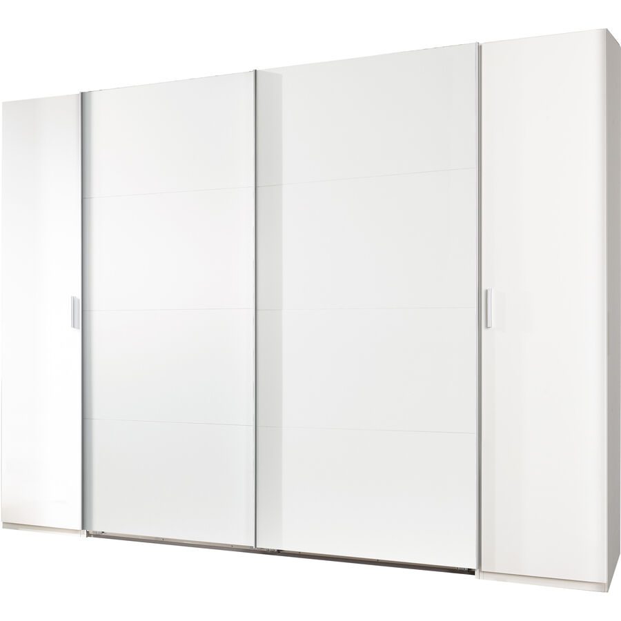 Schrank Filipo Weiss Holz 227 cm 65 cm 210 cm - Material: Holzwerkstoff - Schrank