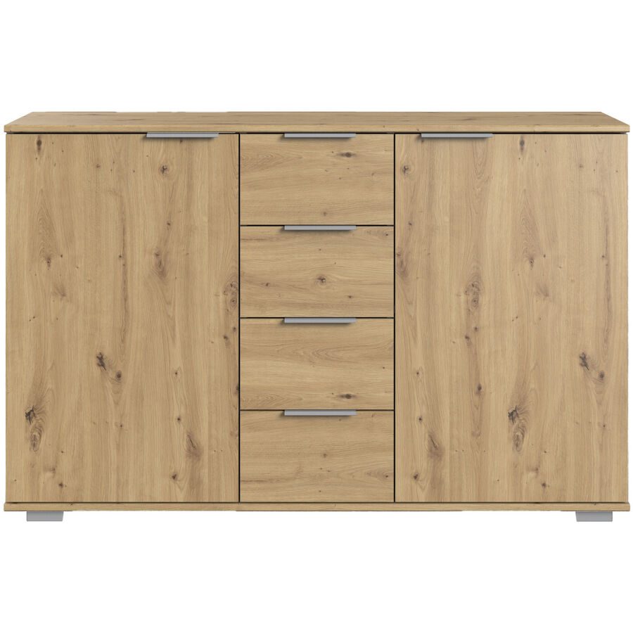 Kommode Peyton A Braun Holzwerkstoff 104 cm 38 cm - Farbe: eiche - Kommode