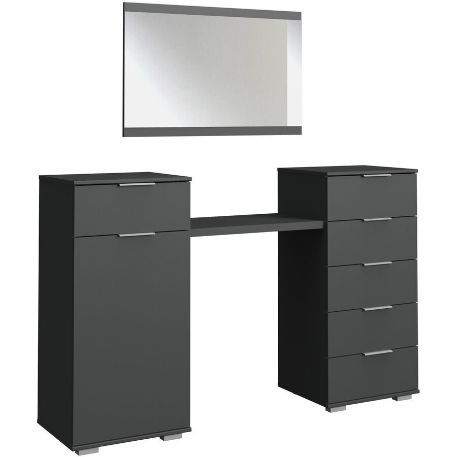 Kommode Peyton A Grau Holzwerkstoff 165 cm 41 cm - Farbe: graphit - Kommode