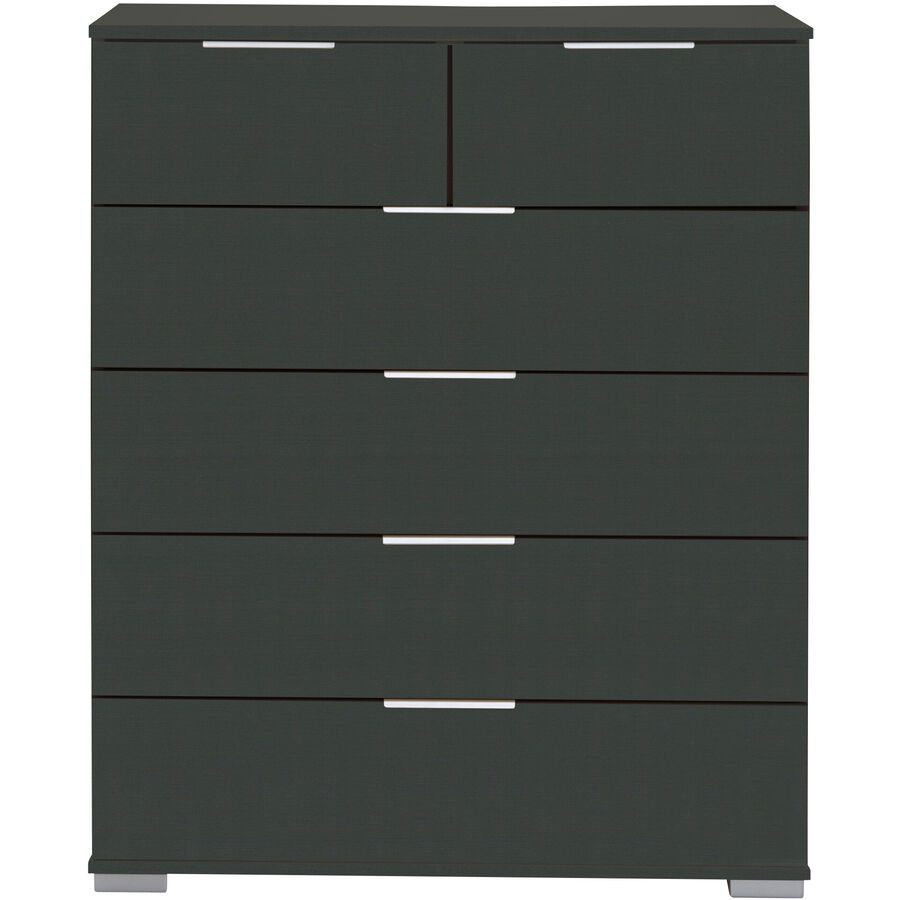 Kommode Peyton A Grau Holzwerkstoff 82 cm 42 cm - Farbe: graphit - Kommode