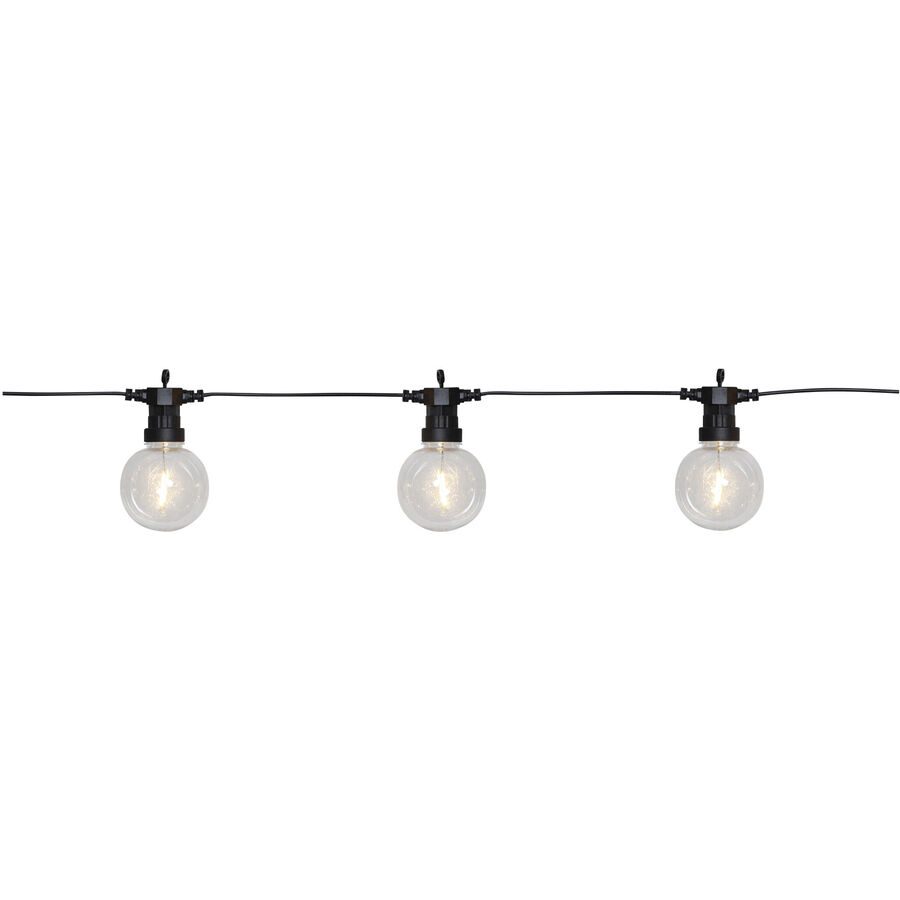 Lichterkette Big Circus Kunststoff 450 cm - Farbe: Schwarz - LED - Lichtfarbe: Warmweiss - Lichterkette- LED Energiesparlampe