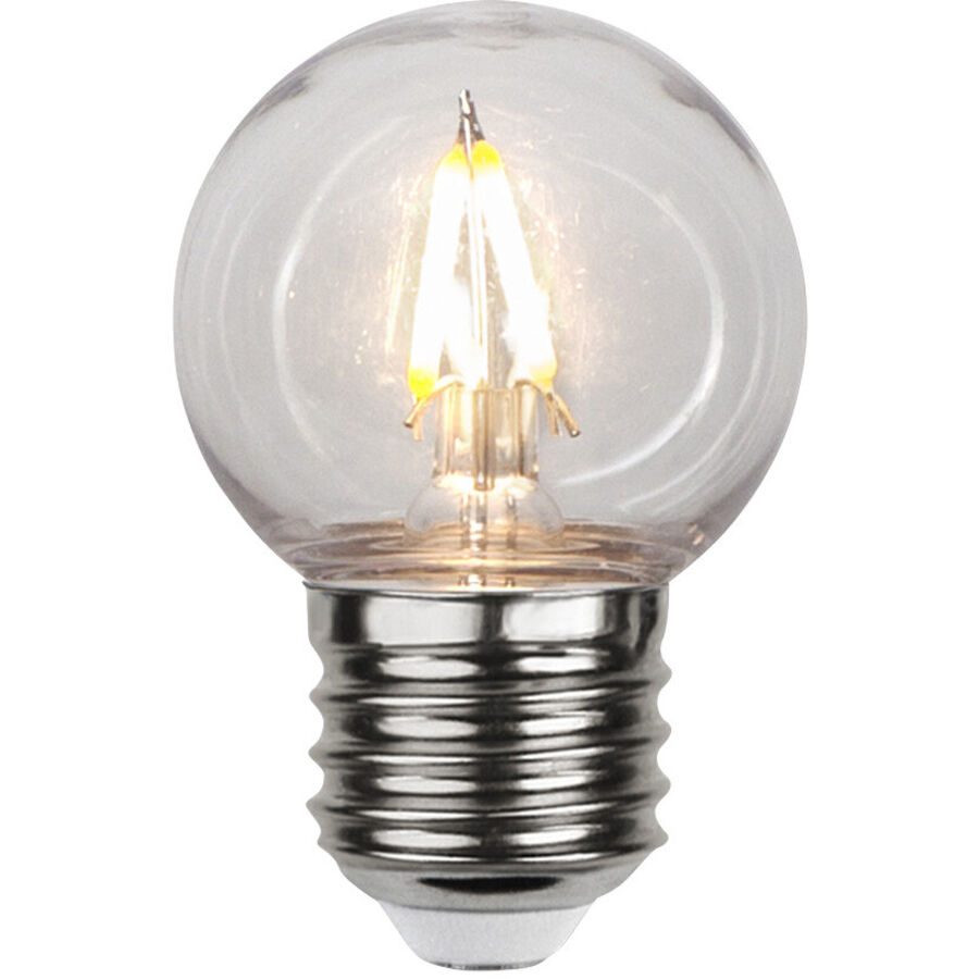 Leuchtmittel Bulb Outdoor Kunststoff E27 1.4 W - Farbe: Transparent - LED - Lichtfarbe: Extra warmweiss - Material: Polycarbonat - Leuchtmittel- LED