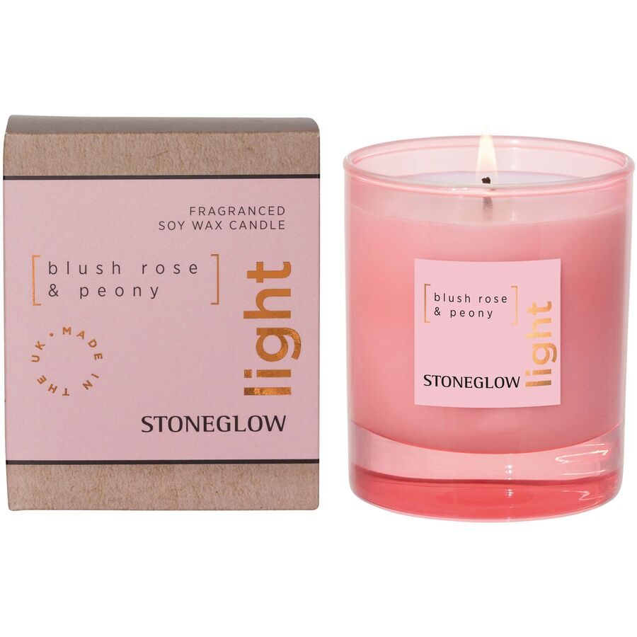 Stoneglow Duftkerze Elements Rosa Wachs/Glas 7.5 cm - Material: Glas/Wachs - Duftkerze