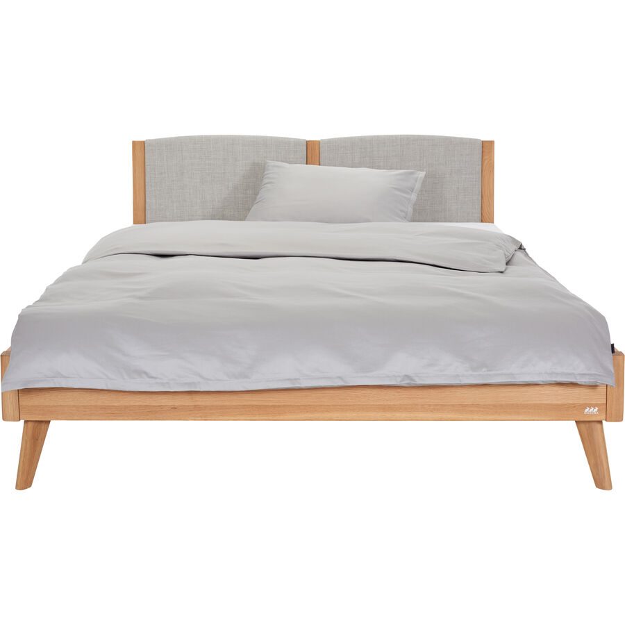 Hasena Bett Lounge Braun Holz 160 x 200 cm - Farbe: eiche - Bett