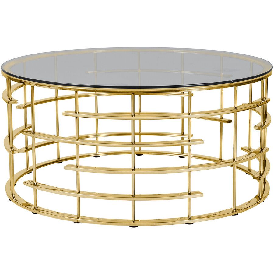 Salontisch Andaime Gold Metall 90 cm - Salontisch