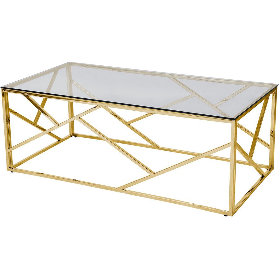 Salontisch Moldura Gold Metall 120 cm - Salontisch