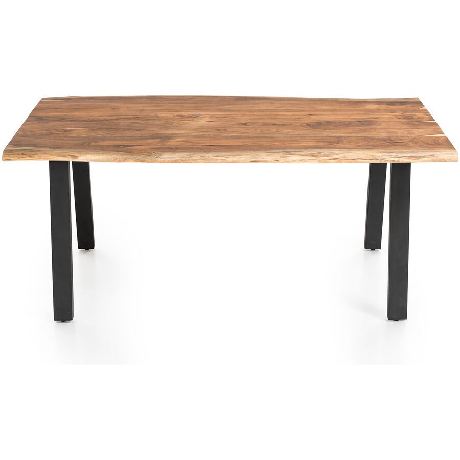 Tisch Karl Braun/Schwarz Holz 220 cm - Farbe: Holzfarben - Material: Akazie - Tisch