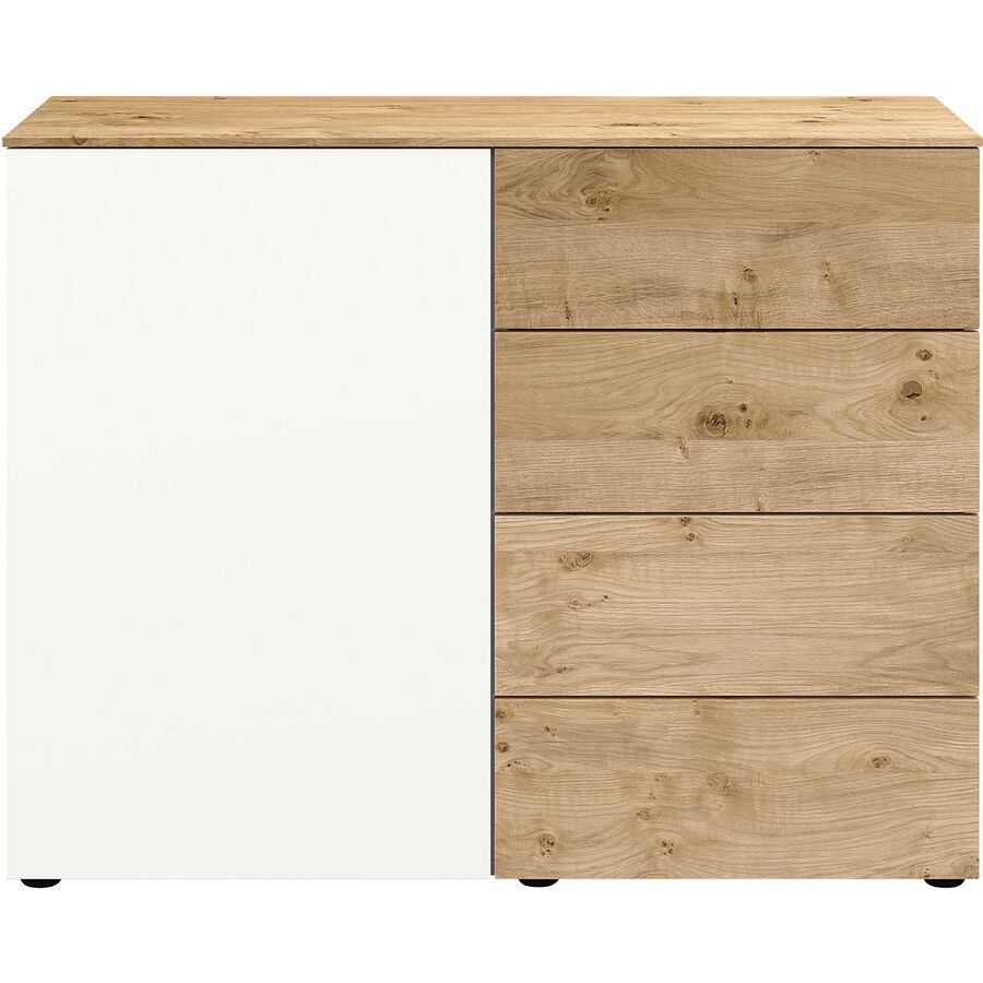 Modular Kommode Colori Braun/Weiss Holzwerkstoff 100 cm 41 cm - Farbe: natur, weiss - Kommode