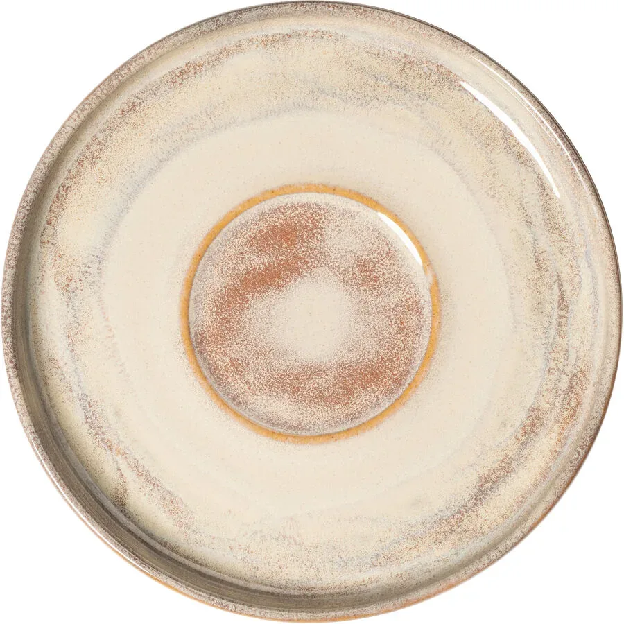 Gipfelstück Untertasse Nebelwald Beige Keramik - Untertasse
