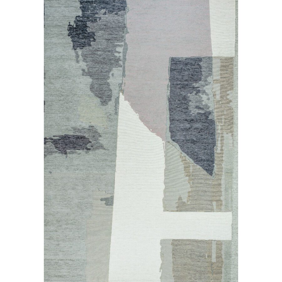 Teppich Ligras Grau/Beige/Weiss Kunststoff/Baumwolle 80 cm 150 cm - Farbe: Grau, Beige, Weiss - Material: Acryl, Baumwolle, Polyester - Teppich