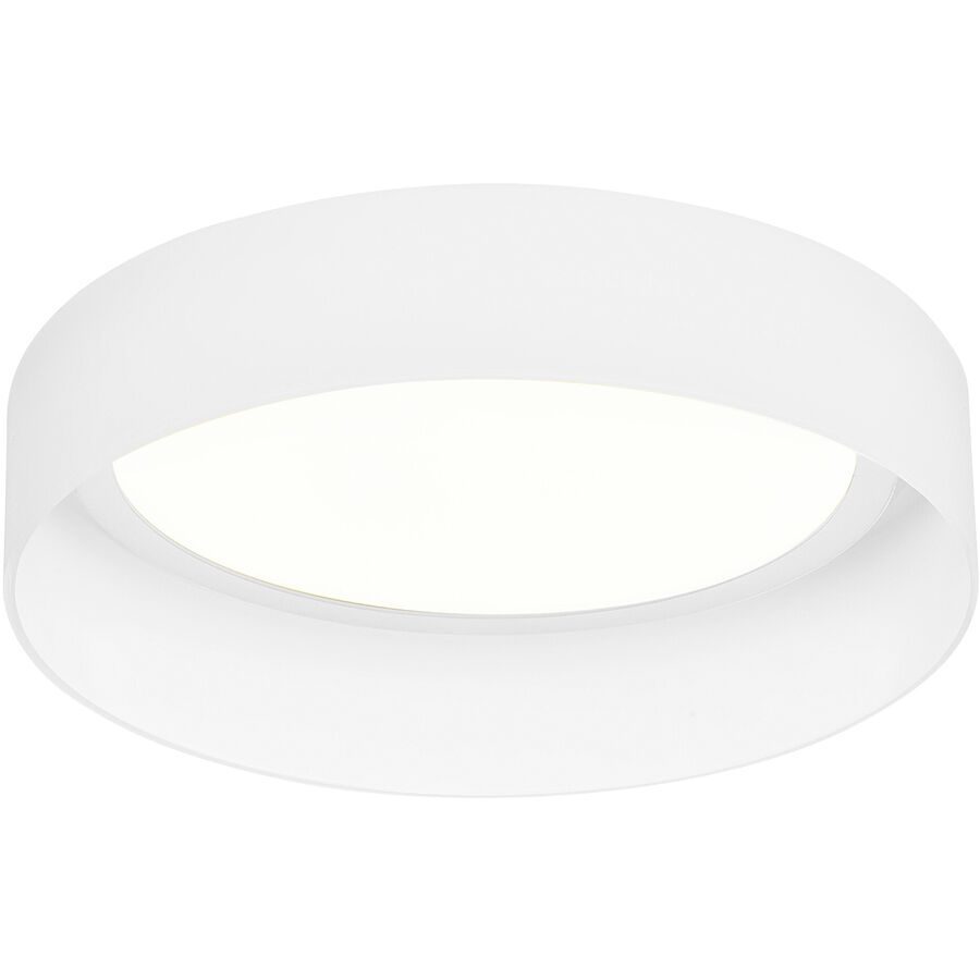 Designer-Deckenlampe Bankamp Flair weiss mit Fernbedienung D 48 cm - LED - Lichtfarbe: Extra warmweiss - Material: Aluminium/Stahl -