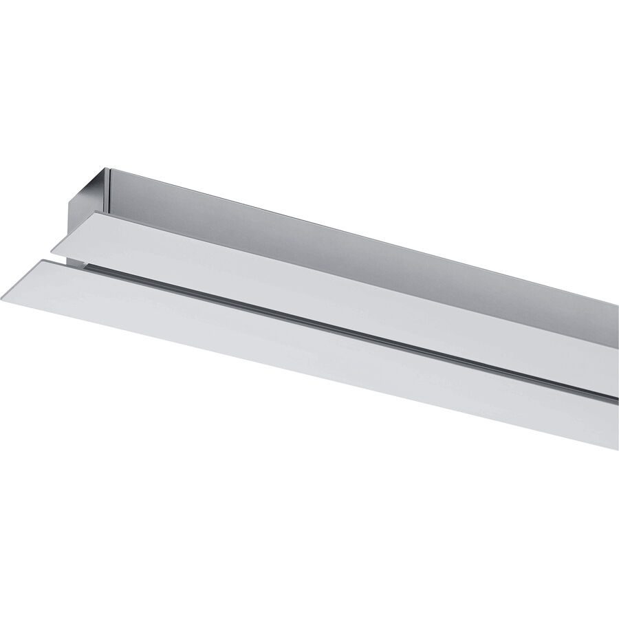 Designer-Pendellampen-Schiene Bankamp Strada 2.0 aluminium matt 200 cm - Farbe: Silber - LED - Lichtfarbe: Extra warmweiss - Schiene- LED