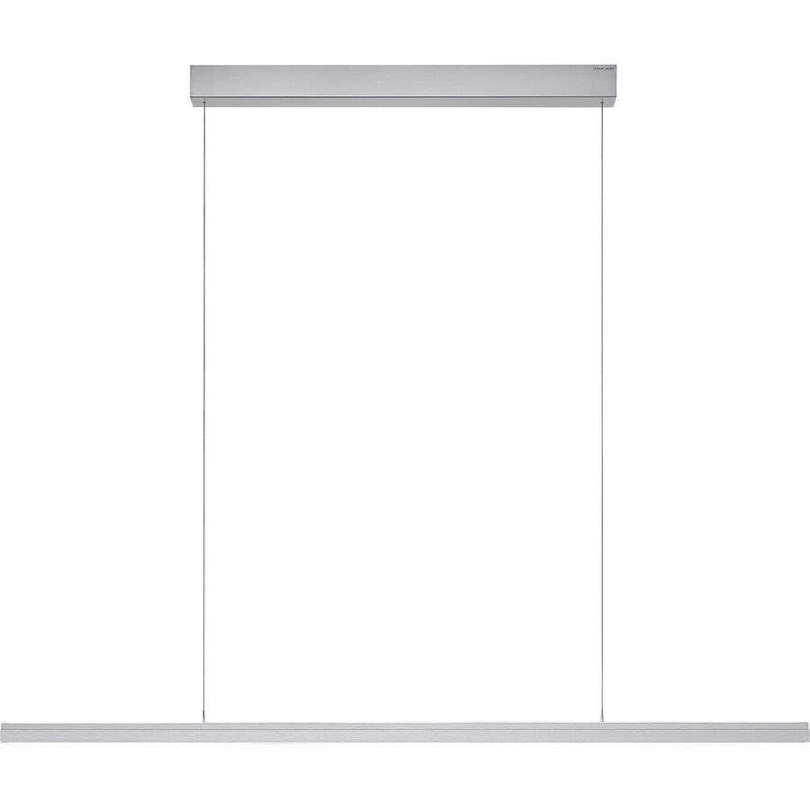 Designer-Pendellampe Bankamp L-lightLINE IV aluminium matt 1 dimmbar - Farbe: Silber - LED - Lichtfarbe: Extra warmweiss - Tageslichtweiss -
