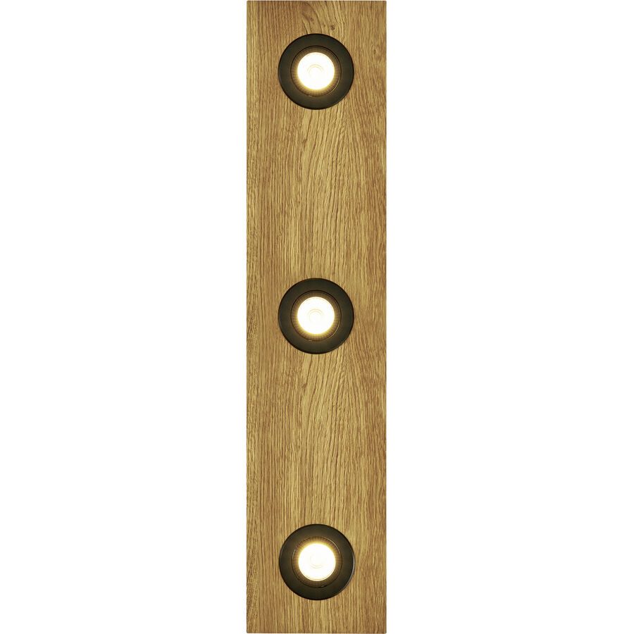 HERZBLUT Deckenlampe Lennon Schwarz Holz 72 cm 6 cm - Farbe: natur/schwarz - Material: Nickel/Holz - Deckenlampe