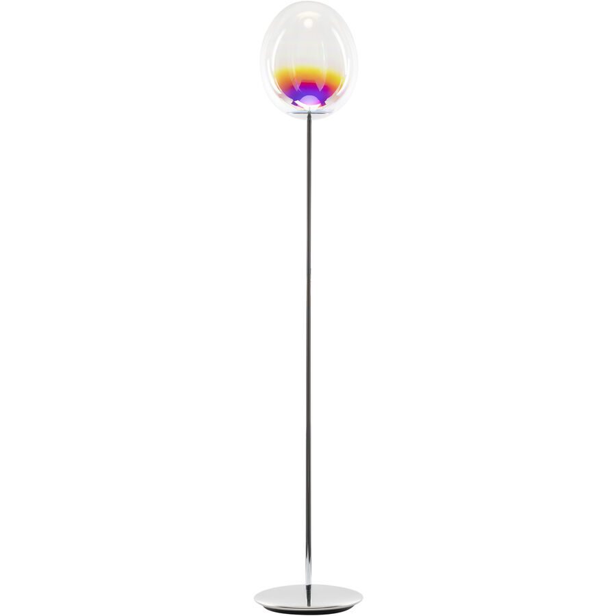 Designer-Stehlampe Artemide Stellar Nebula dimmbar H 190 cm - Farbe: irisierend - LED - Lichtfarbe: Warmweiss - Material: Metall/Glas -