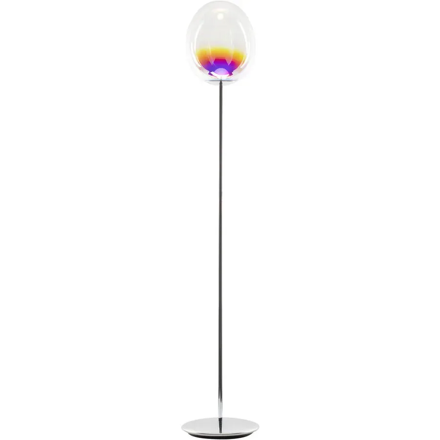 Designer-Stehlampe Artemide Stellar Nebula dimmbar H 190 cm - Farbe: irisierend - LED - Lichtfarbe: Warmweiss - Material: Metall/Glas -