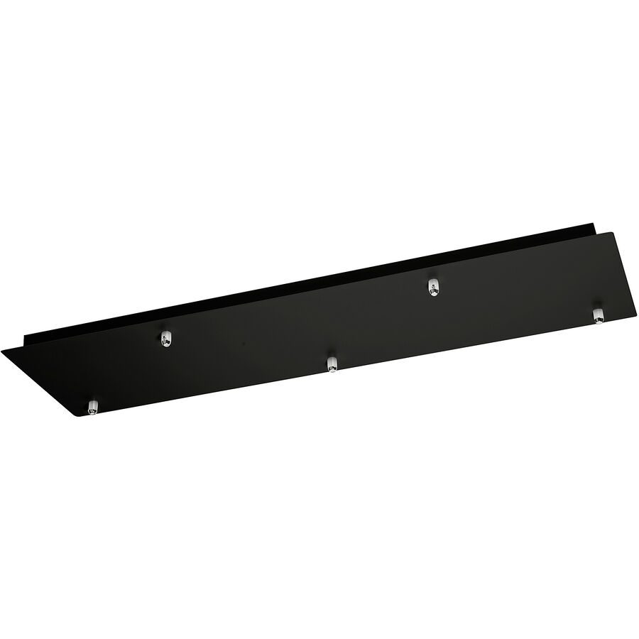 Giberti Luce Baldachin Rosone Schwarz Metall 25 cm - Baldachin