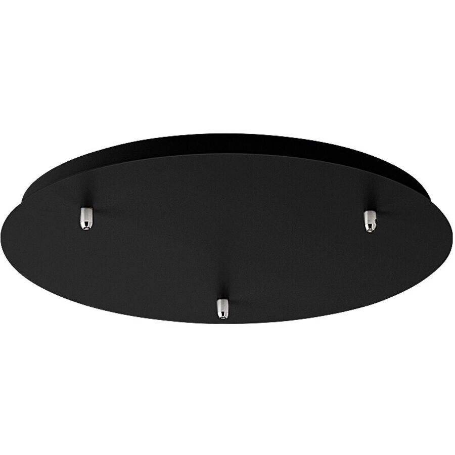 Giberti Luce Baldachin Rosone Schwarz Metall 40 cm - Baldachin