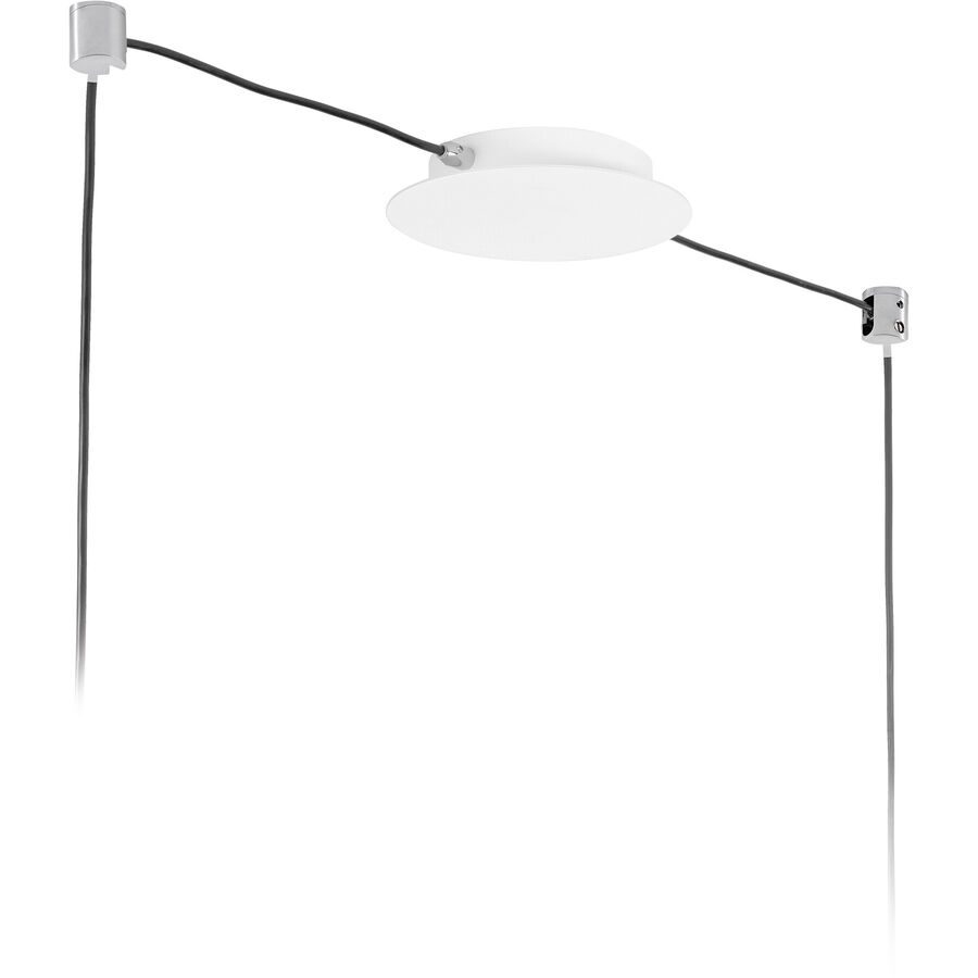 Giberti Luce Baldachin Rosone Weiss Metall 18 cm - Baldachin