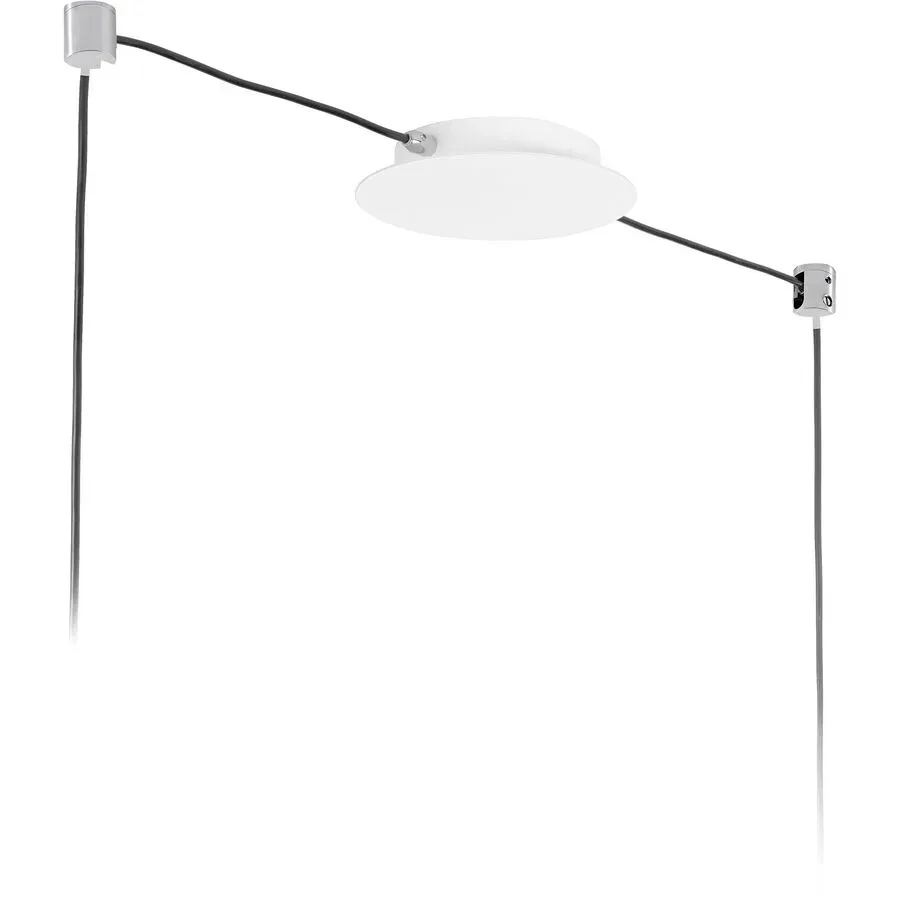 Giberti Luce Baldachin Rosone Weiss Metall 18 cm - Baldachin